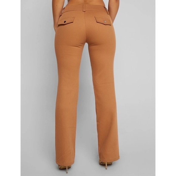 NEW! Tigermist- Tan Twill Burnt Orange Low Rise Straight Leg Serena Pant NWT - Picture 7 of 7